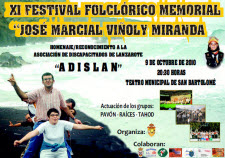 XI FESTIVAL A.F. TAHOD “MEMORIAL JOSÉ MARCIAL VIÑOLY MIRANDA”