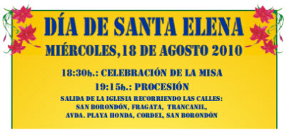 CELEBRACIÓN DEL DÍA DE SANTA ELENA EN PLAYA HONDA