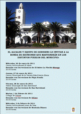 RONDA DE REUNIONES DEL ALCALDE Y EQUIPO DE GOBIERNO