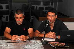 Charla informativa organizada por los jóvenes emprendedores Manuel Pérez, Miguel Clavijo y J. Miguel Colmenero