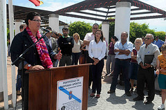 LA BANDERA GALLEGA ONDEA EN PLAYA HONDA CON MOTIVO DEL DÍA DE SANTIAGO APÓSTOL